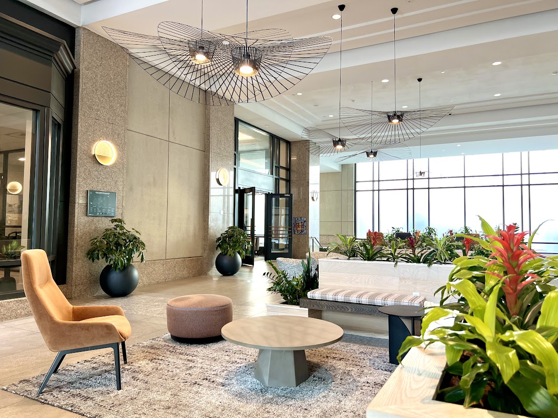 image of front lobby with plants