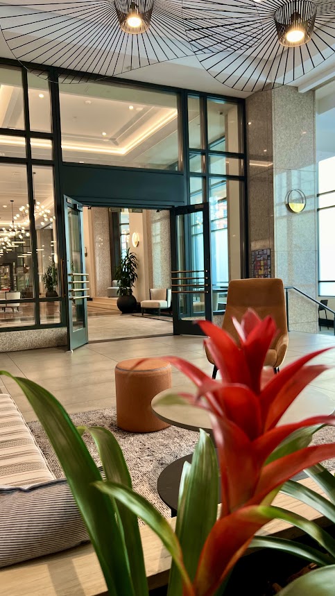 image of front lobby with plant